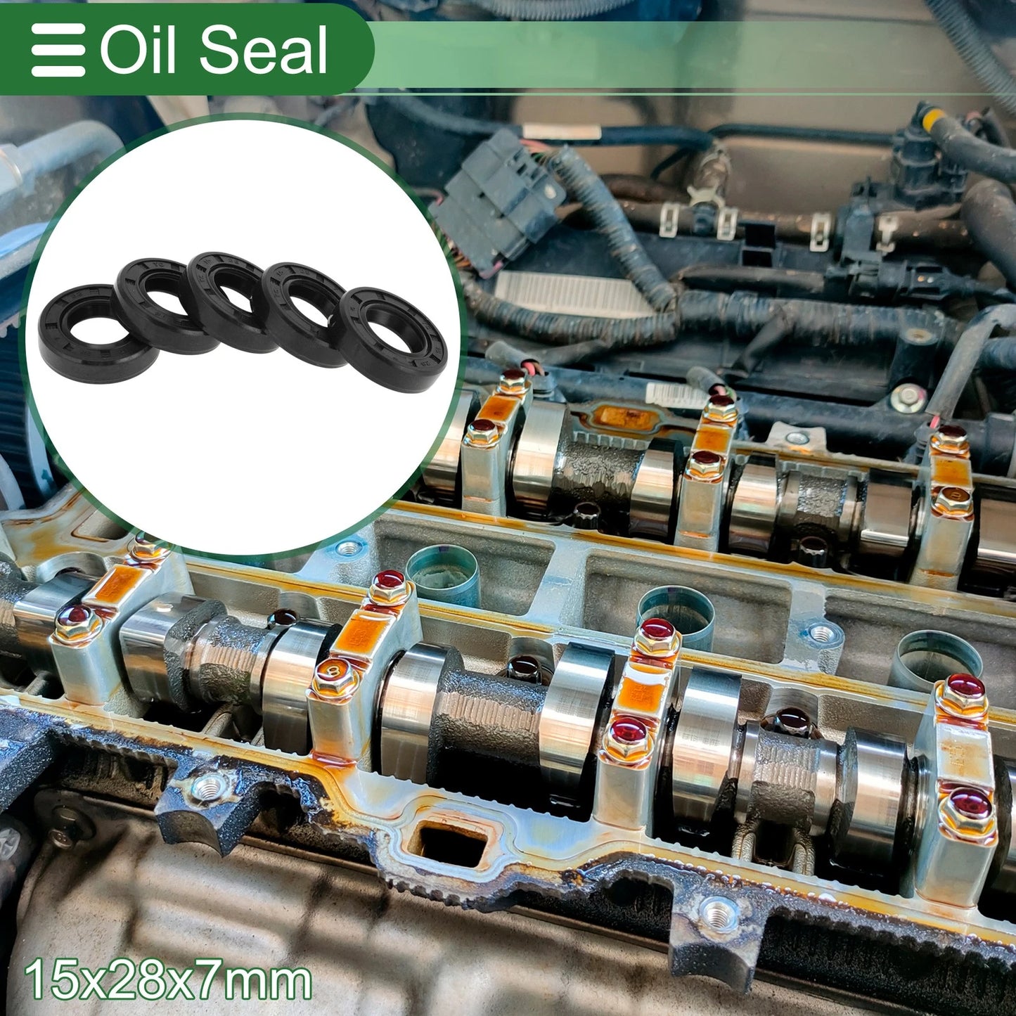 Oil Seal 15x28x7mm NBR Rubber Seal Ring for Make Model