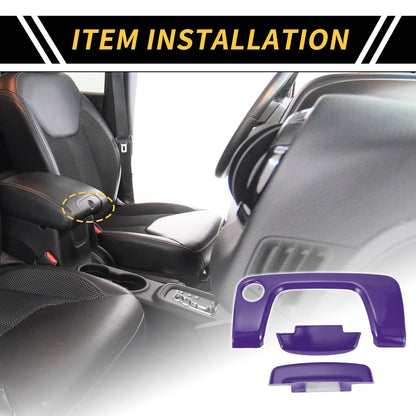 Console Armrest Switch Button Cover for Jeep Wrangler JL JLU (2018-2024) Purple