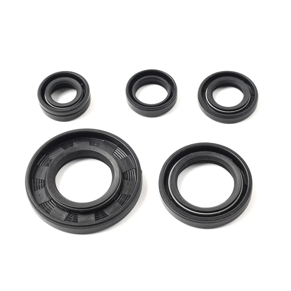 5Pcs Engine Gear Shaft Oil Seals for Yamaha YBR125 Motorcycle (2005-2016)