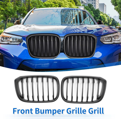 Front Upper Bumper Grille for BMW X3 G01 (2020-2023) Matte Black