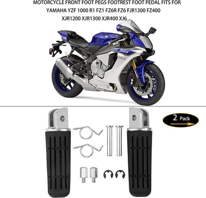 Front Footrest Pegs for YAMAHA FJR1300 FZ1 TDM900 FZ6 FZ6R YZF R1 (2001-2023)