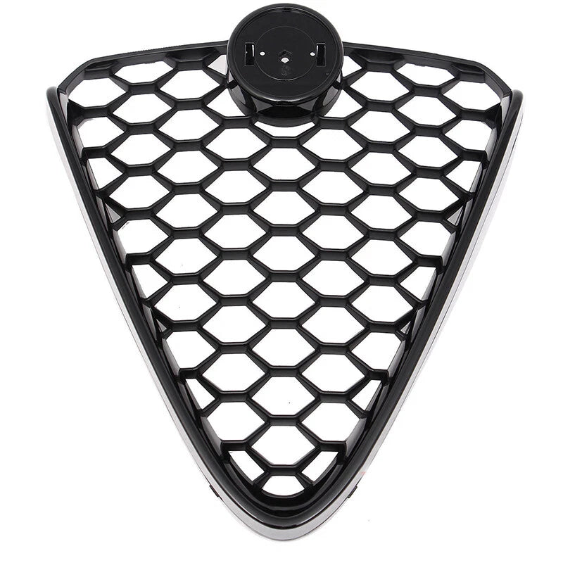 Glossy Black Front Grille Cover for Alfa Romeo Giulia (2017-2023)