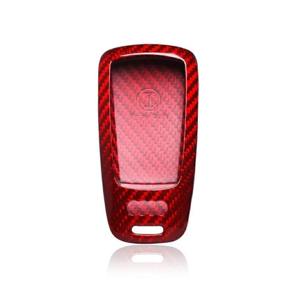 Carbon Fiber Key Case Cover for Audi A4 A5 S4 S5 Q5 Q7 TT (2010-2023)