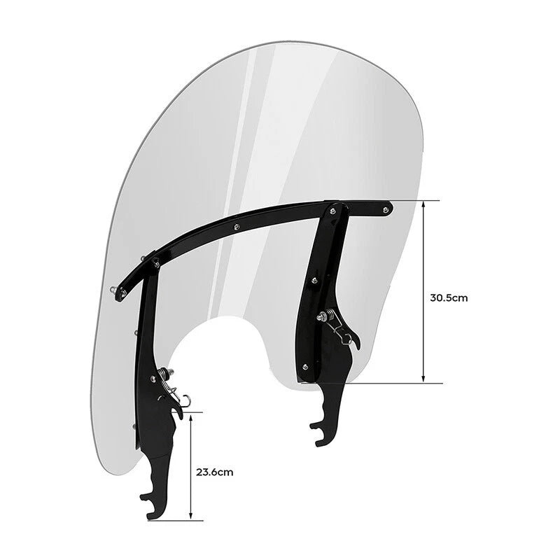 Clear Front Windshield for Harley Heritage Softail Fatboy Slim (2000-2017)