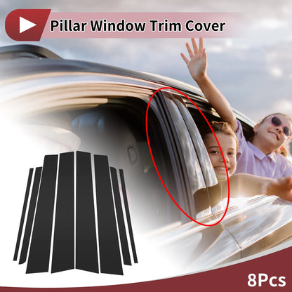 8 Pcs Car Door Pillar Window Trim for Toyota Verso/EZ (2012–2015)