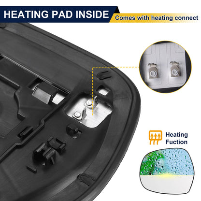 Heated Left Side Rearview Mirror Glass for Lexus GX470 (2003-2009)