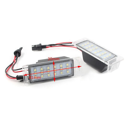 2 x Error-Free LED License Plate Lamps for Chevrolet Cruze, Camaro (2011-2019)