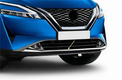 Chrome Front Bumper Molding Cover Trim for Nissan Rogue Sport Qashqai (2022-2023)