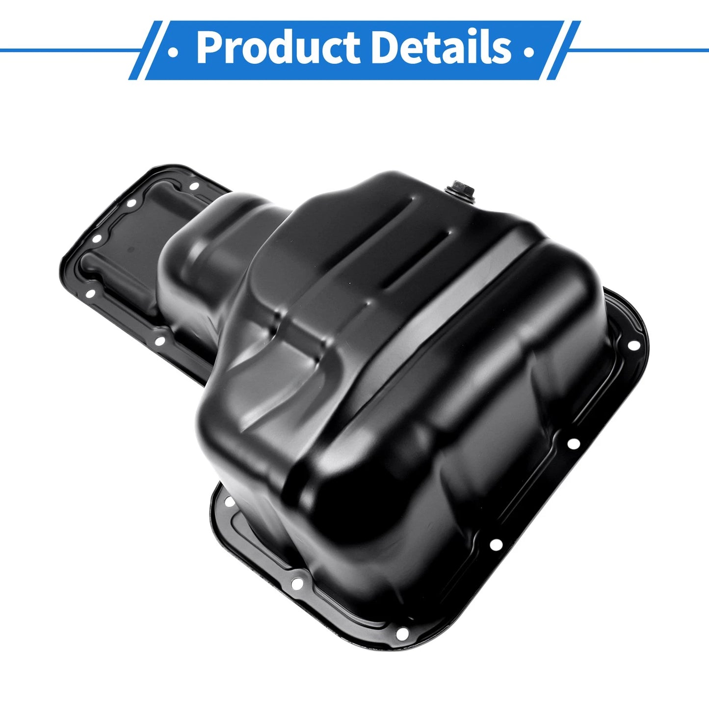 Engine Oil Pan for Toyota Corolla (1998-2008) - 1 x Iron Black