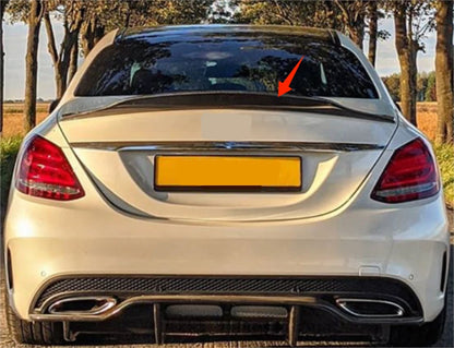 Glossy Black Rear Spoiler for 2015-2021 Mercedes-Benz W205 C63 AMG Sedan
