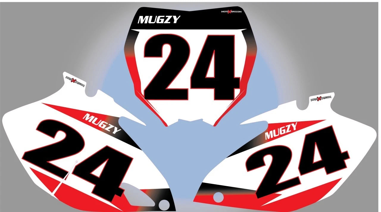 Custom Number Graphics for Yamaha YZF 250 450 (2006-2009)