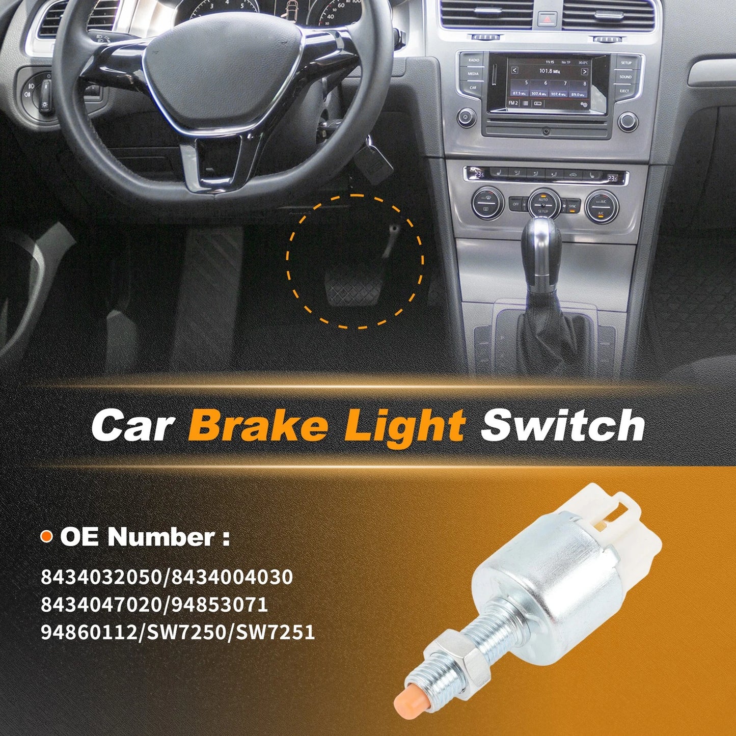 Brake Light Switch for GEO PRIZM (1993–1997)
