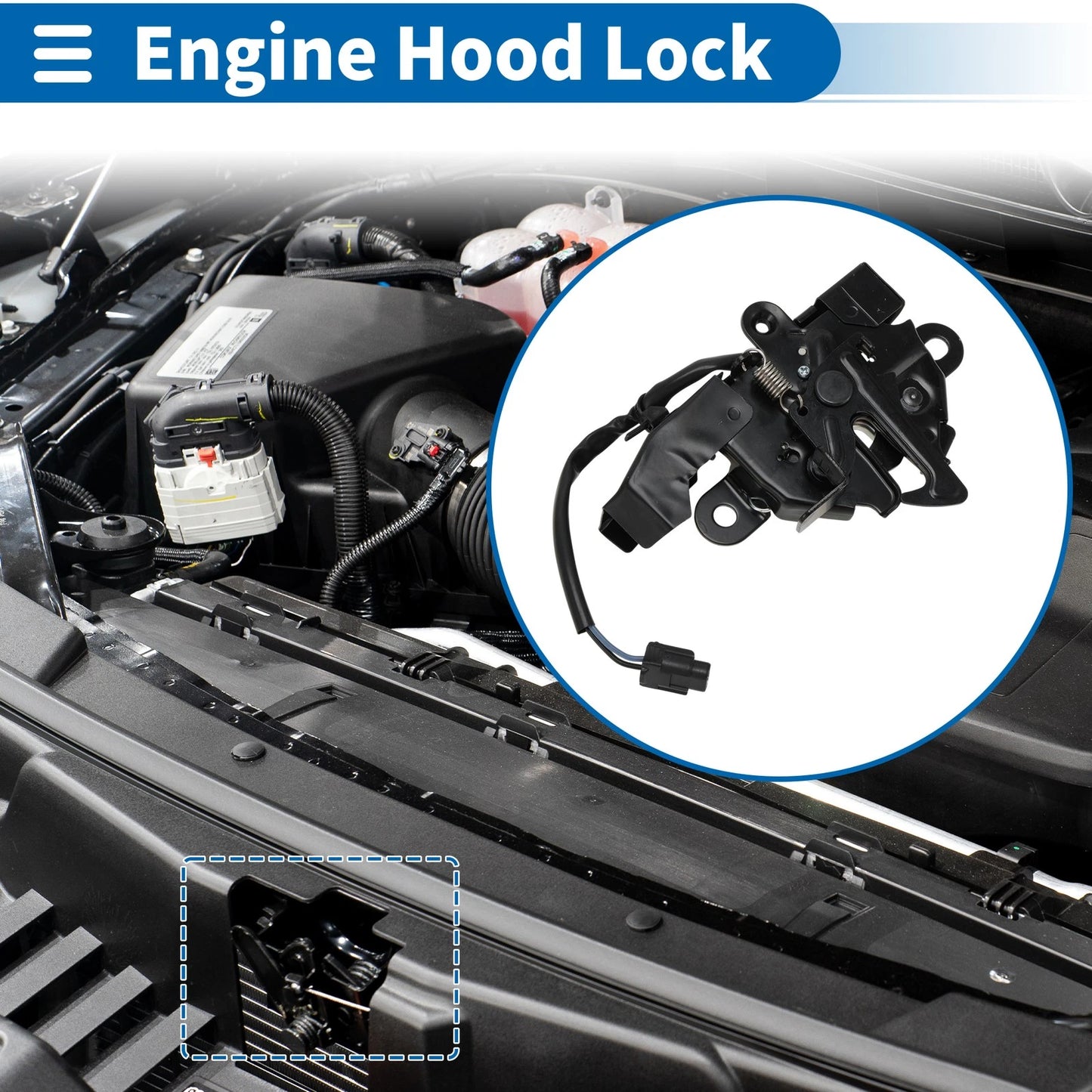 Bonnet Latch Assembly for Toyota Sienna (2011-2020) 1 x Quality Replacement