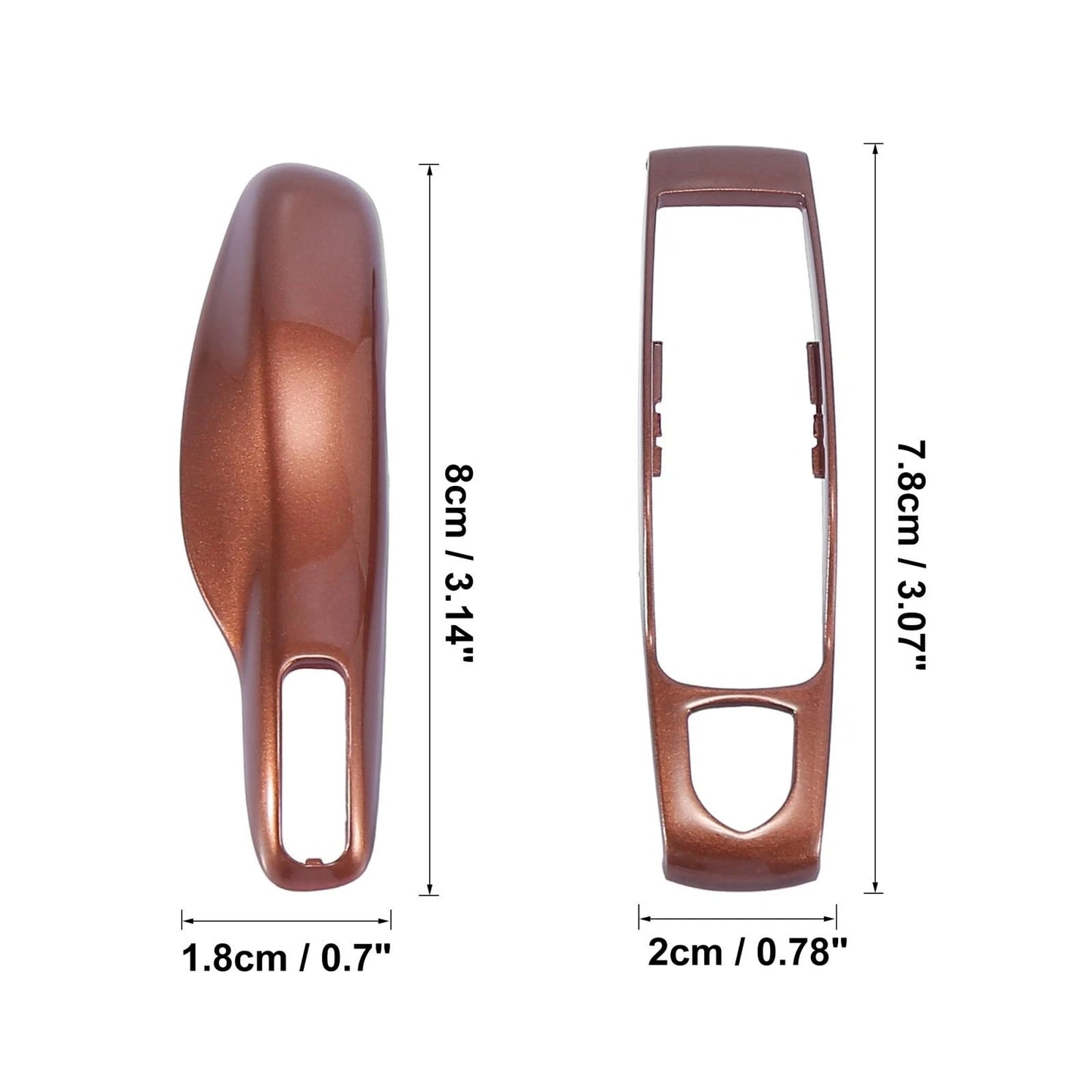 Car Remote Key Cover Key Fob Case Shell Brown for Porsche Cayenne Panamera