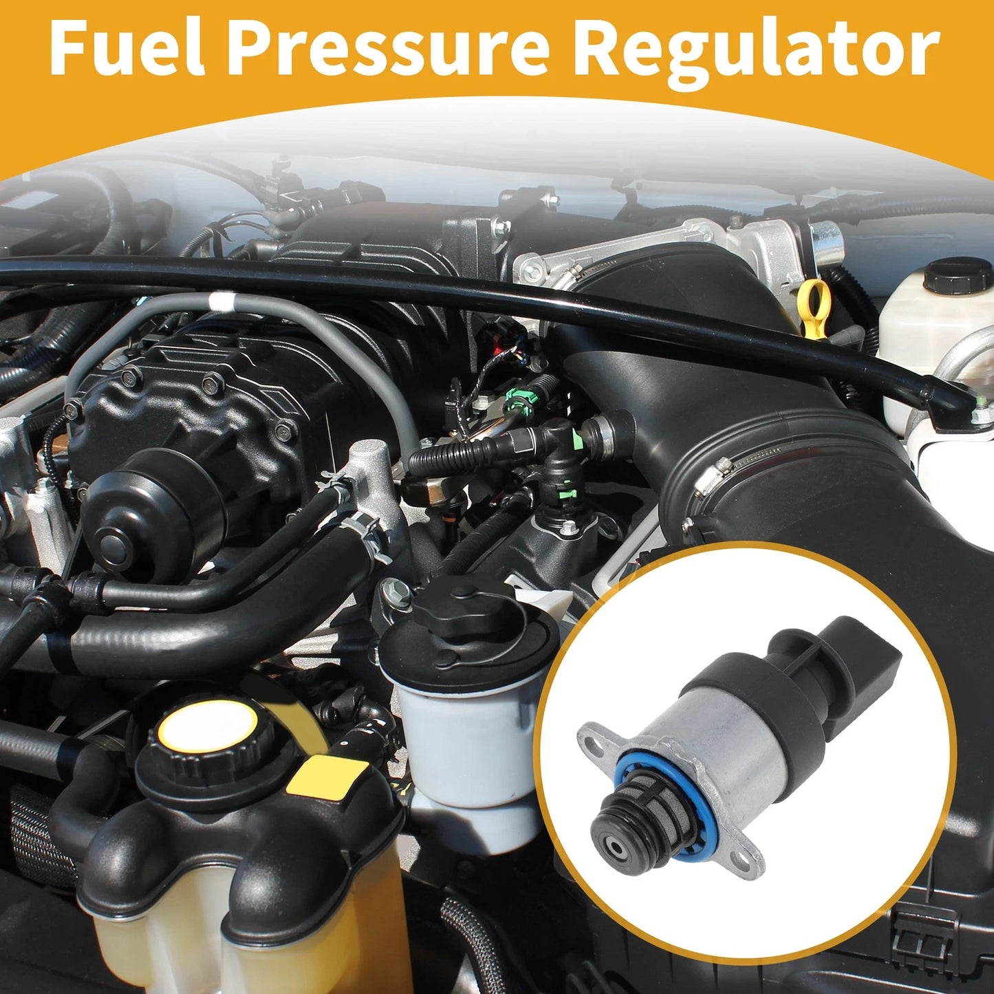 Fuel Pressure Regulator for BMW X6 2019-2023 (2 x No.13518515155, 0928400827)