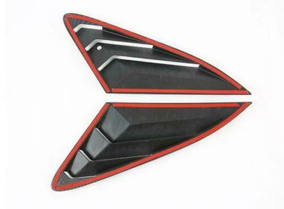 2x Carbon Fiber Side Vent Scoop Louver Trim for KIA K5 Optima (2021–2022)