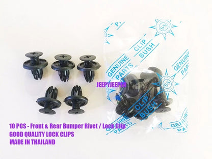 10 x Honda Civic 10mm Hole Front Rear Bumper Push Rivet Lock Clip