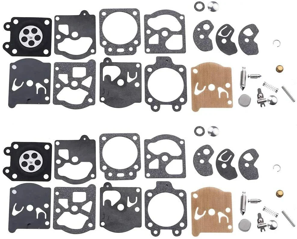 2 Pack Carburetor Rebuild Kit for Poulan/McCulloch 1800/2000/2300/4600/4700/4900
