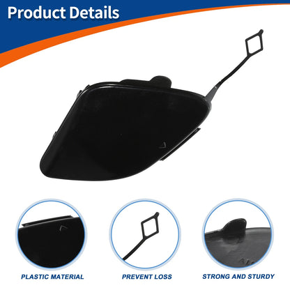 Front Car Bumper Tow Hook Cover for Mercedes-Benz (2015-2023) Cosmos Black