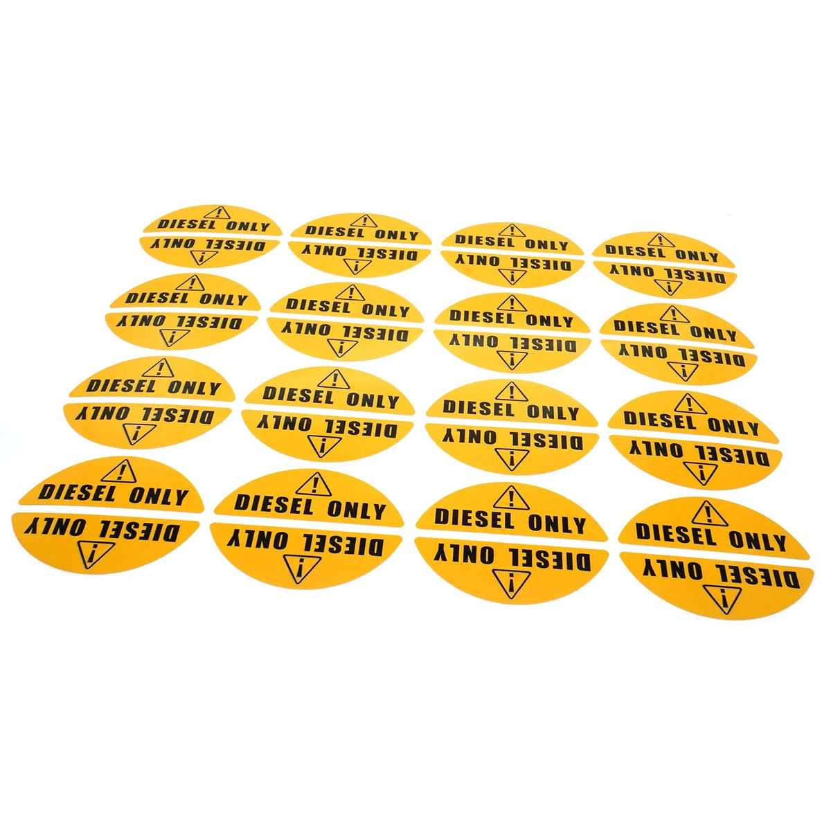 Diesel Only Decal Yellow Sticker for Truck Turbo Weatherproof