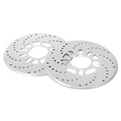 2X Cross Drilled Aluminum Brake Disc Cover for Car Wheel Decor 2.95"