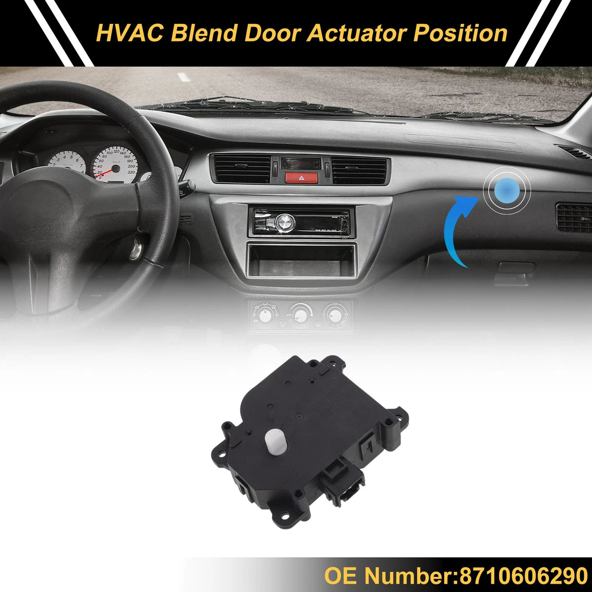 HVAC Heater Blend Door Actuator for Toyota Camry (2015-2018)