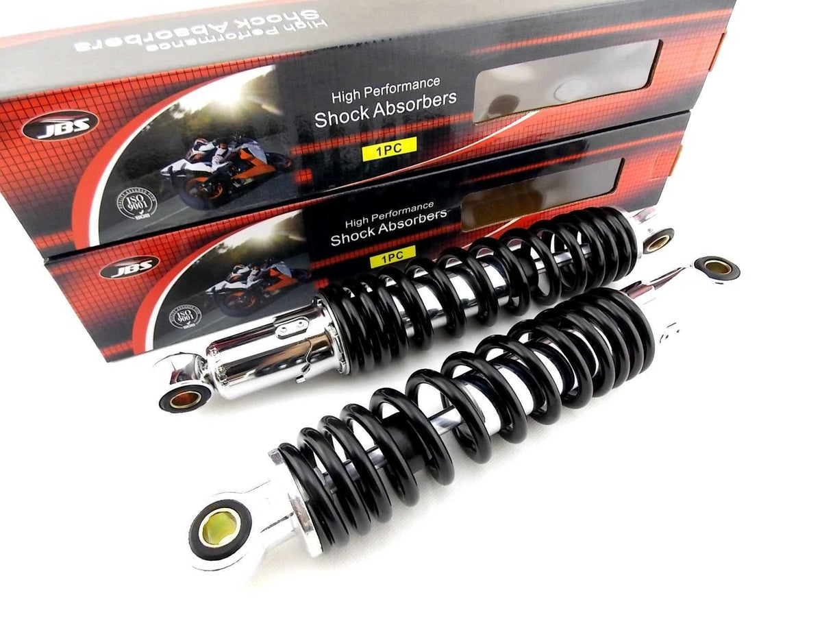 300mm JBS Black/Chrome Rear Shock Absorbers for Suzuki GT125