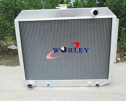 Aluminum Radiator + Fans for Chrysler Dodge Polara Monaco Plymouth Fury V8 (1965-1973)