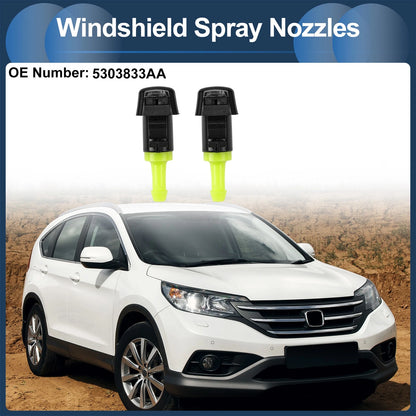 Windshield Washer Nozzle & Gasket for Dodge (2001-2006) - 1 Set