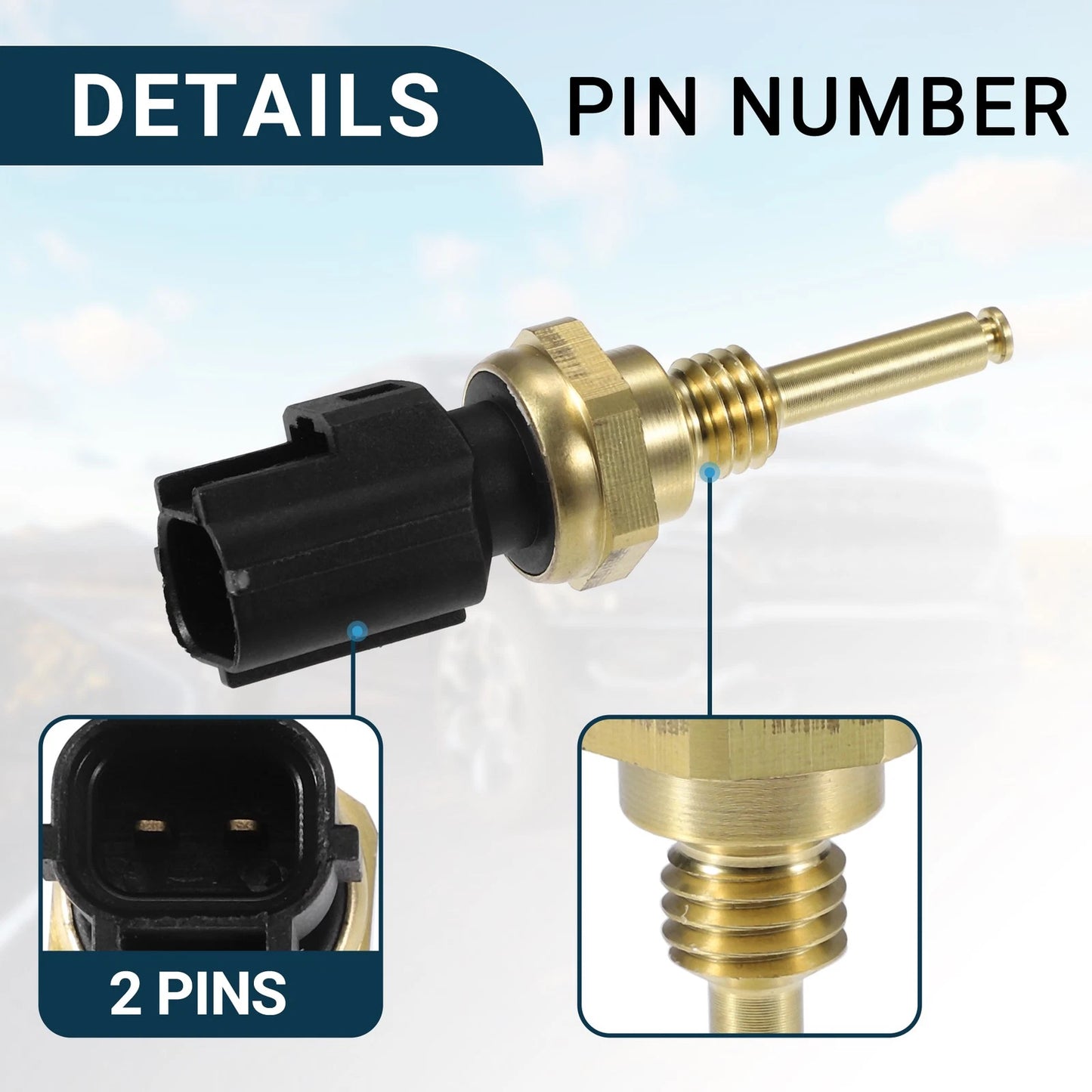 Coolant Temperature Sensor for Ford Escape Durable Water Temp Sensor (2001-2023)