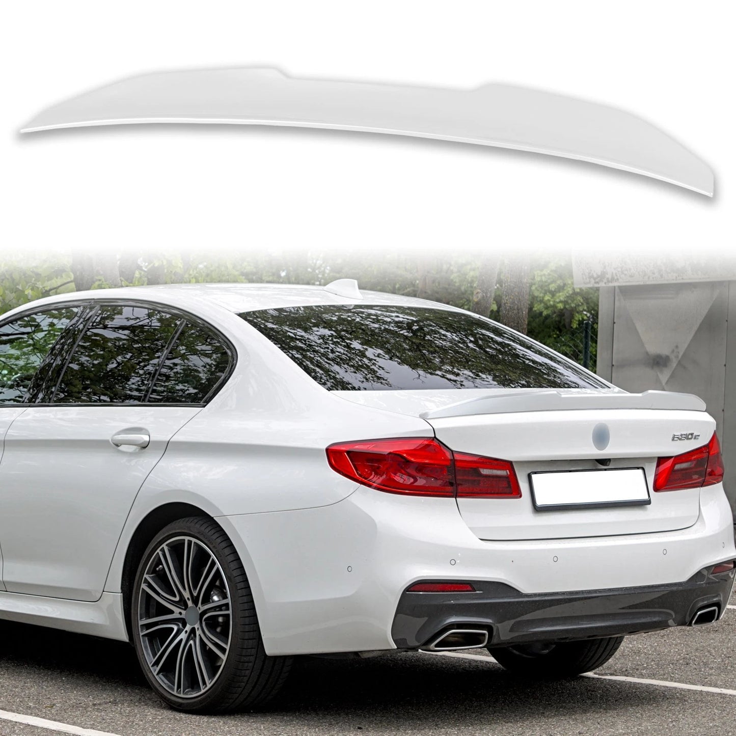 ABS Boot Spoiler for BMW 5 Series G30 (2017-2023) Mineral White A96