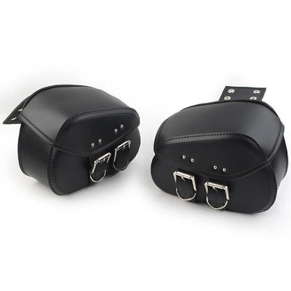 Black PU Leather Saddle Bags for Harley Sportster Dyna