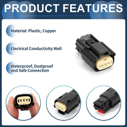 3 Pin Ignition Coil Waterproof Connector Plug for Ford Mazda
