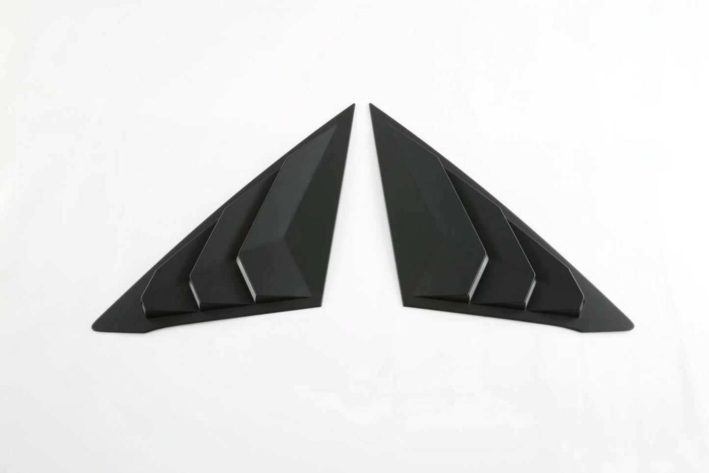 Glossy Black Rear Window Side Louver Covers for Honda Civic Sedan (2022-2023)