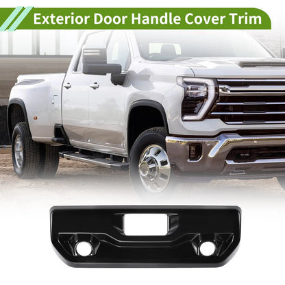 Exterior Door Handle Cover Trim Tailgate ABS for Chevrolet Silverado 1500