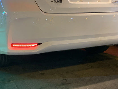 2 x LED Rear Fog Lamps for Toyota Corolla Sedan (2019-2023) Red