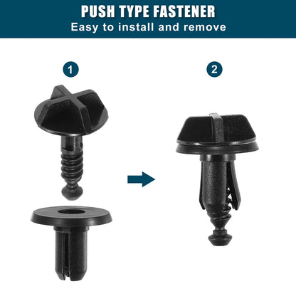 Fender Liner Clips for Ford Explorer (2011-2023) - 10 Pcs Black Replacement