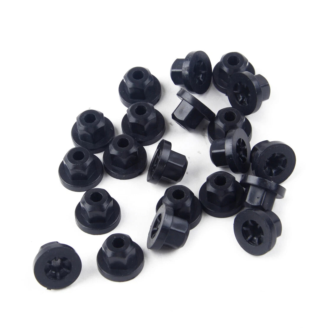 20 x Plastic Body Nut Flange Clips for BMW E30 E32 Mercedes Benz