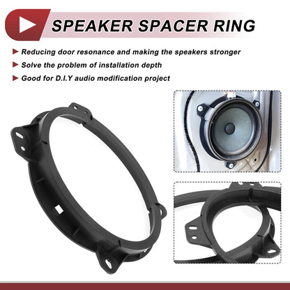 2 x Speaker Spacer Ring Adaptor 6.5" for Toyota Tacoma (2005–2015)
