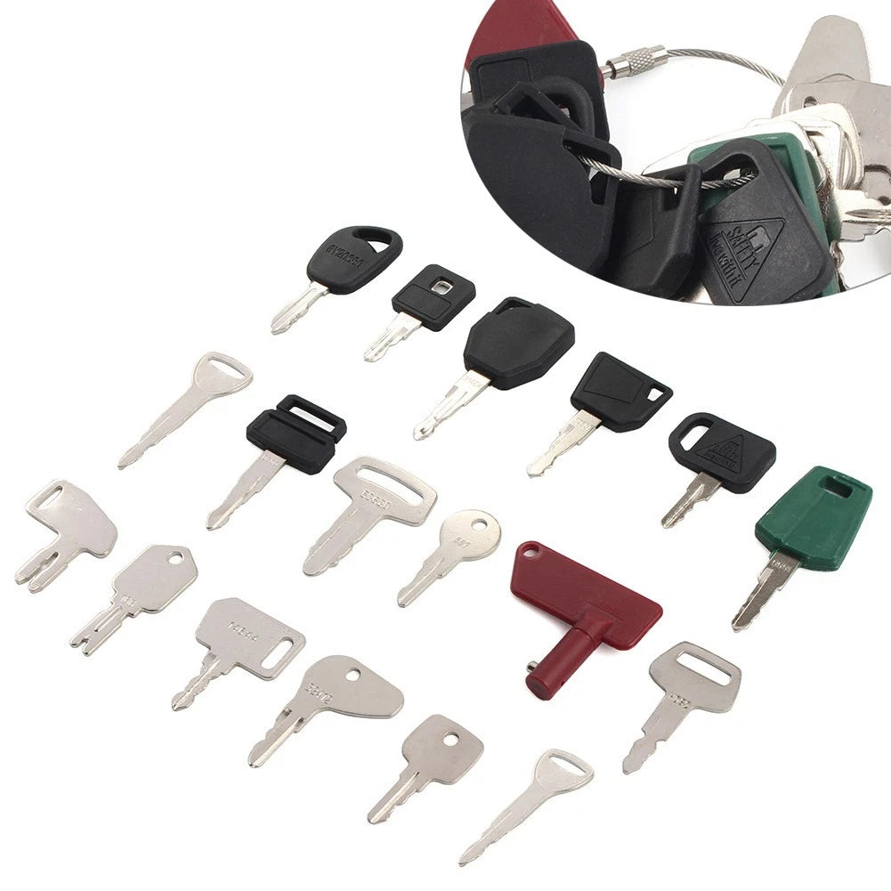 Ignition Key Set for John Deere & Kubota Heavy Equipment Construction