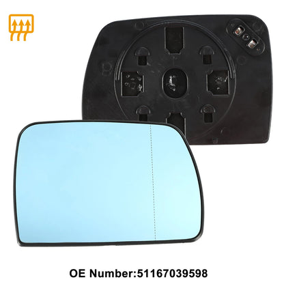 Right Side Mirror Glass for BMW X5, Land Rover (2000-2006)
