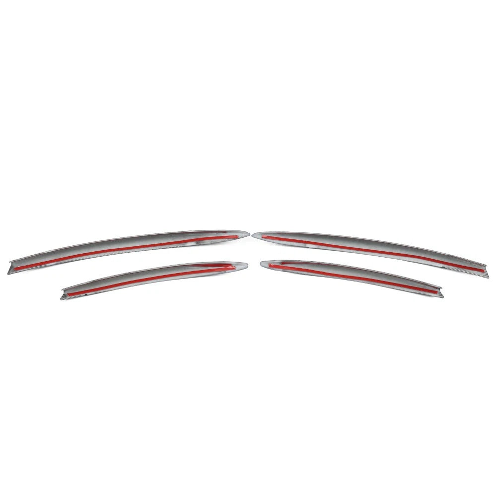 Carbon Look Fog Light Grille Trim for Benz CLA Class C118 X118 (2024-2025)