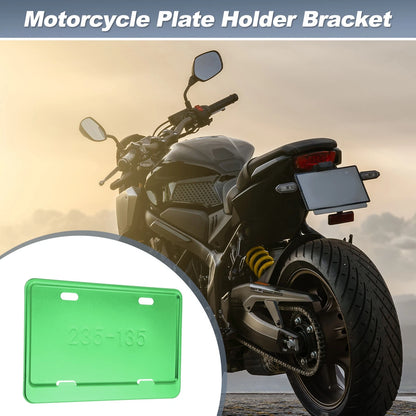 Plate Holder Bracket / 26x10 mm Hole / Aluminum Alloy Green for Motorcycle