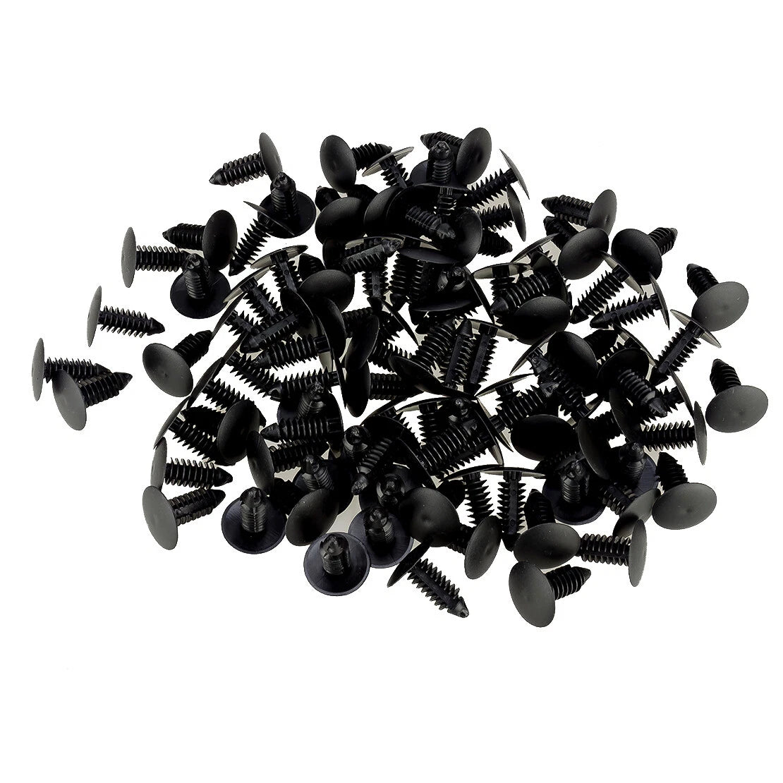 100 Pcs 8mm Bumper Clips Fasteners for Auto Car Fender Push Pins