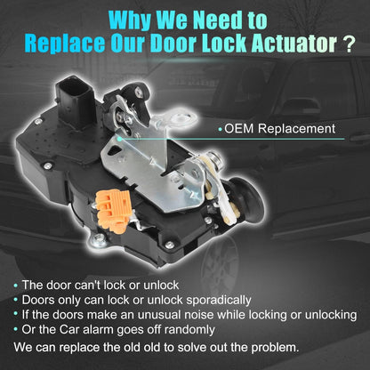 Door Lock Actuator Motor Rear Right for Cadillac Chevrolet