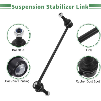 6 x Front Outer Inner Tie Rod Ends Sway Bar Link for Buick Regal (2014-2017)