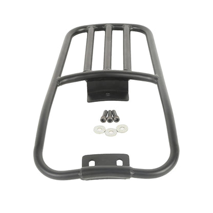 Black Rear Fender Luggage Rack for Harley Softail Deluxe (2005-2017)