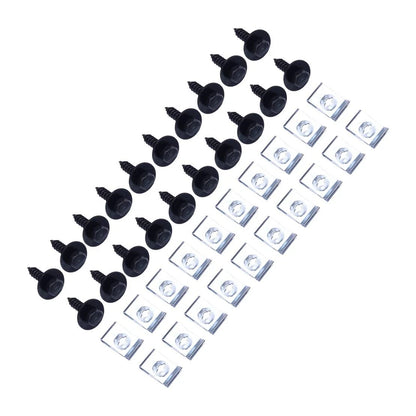 40 x Metal Car Screw Body Fender Bumper Retainer Clips for C6