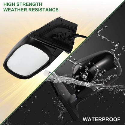 Left Side Door Mirror for Toyota RAV4 Manual Folding Gloss Black (2019-2023)