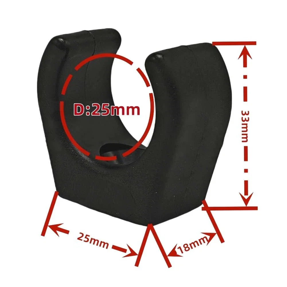 4pcs Boat Paddle Rod Holder Clips for 1" Diameter Marine Stowage
